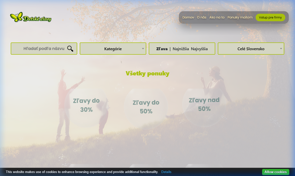 DetskéZľavy.sk screenshot 2